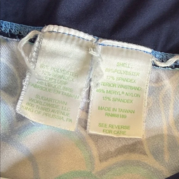 Lilly Pulitzer sirens and spirits luxletic Cropped Leggings L - Picture 9 of 9